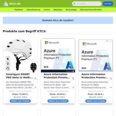 Screenshot ktcs.de