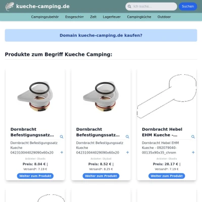 Screenshot kueche-camping.de