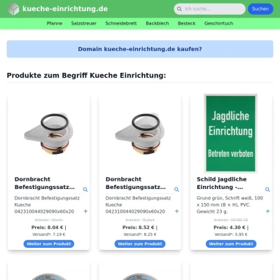 Screenshot kueche-einrichtung.de