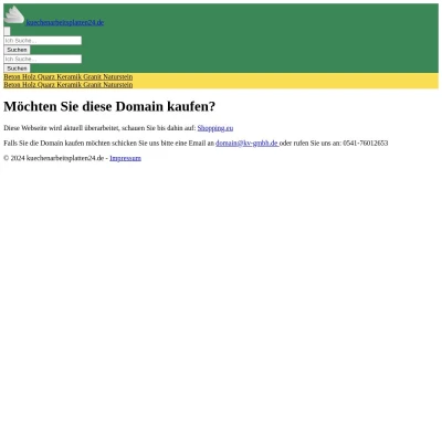 Screenshot kuechenarbeitsplatten24.de