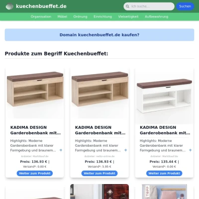 Screenshot kuechenbueffet.de