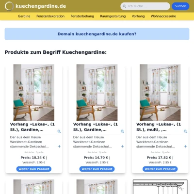Screenshot kuechengardine.de