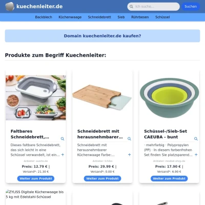 Screenshot kuechenleiter.de