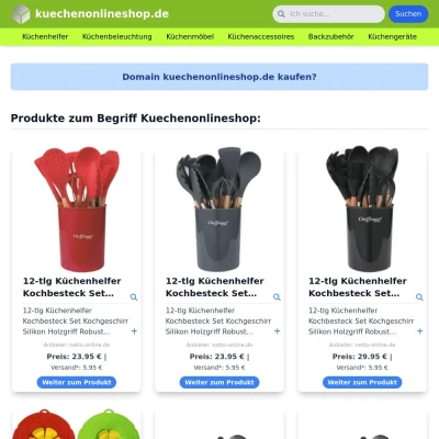 Screenshot kuechenonlineshop.de