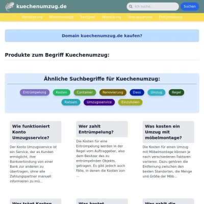 Screenshot kuechenumzug.de