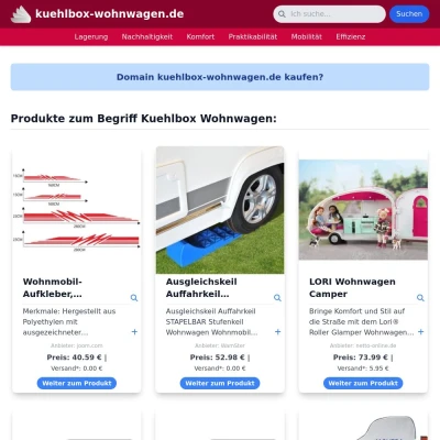 Screenshot kuehlbox-wohnwagen.de