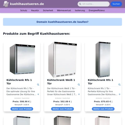 Screenshot kuehlhaustueren.de