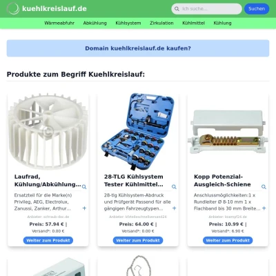 Screenshot kuehlkreislauf.de