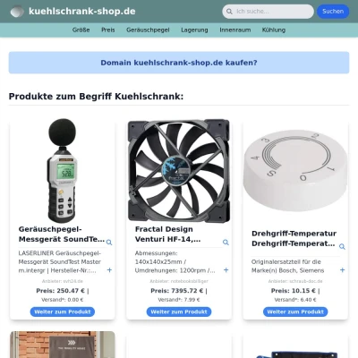 Screenshot kuehlschrank-shop.de