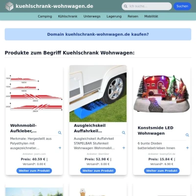 Screenshot kuehlschrank-wohnwagen.de