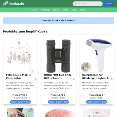 Screenshot kueka.de