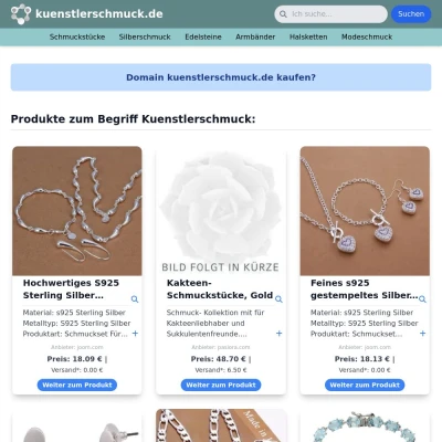 Screenshot kuenstlerschmuck.de