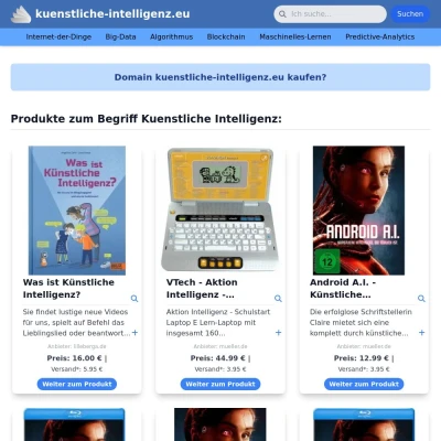 Screenshot kuenstliche-intelligenz.eu