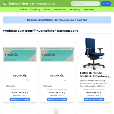 Screenshot kuenstlicher-darmausgang.de