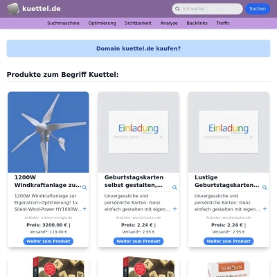 Screenshot kuettel.de