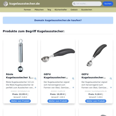 Screenshot kugelausstecher.de