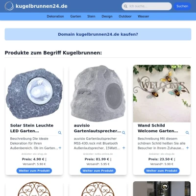 Screenshot kugelbrunnen24.de