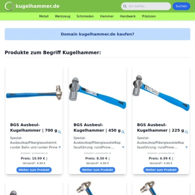 Screenshot kugelhammer.de