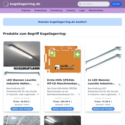 Screenshot kugellagerring.de