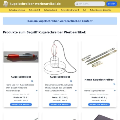 Screenshot kugelschreiber-werbeartikel.de