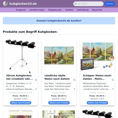 Screenshot kuhglocken24.de
