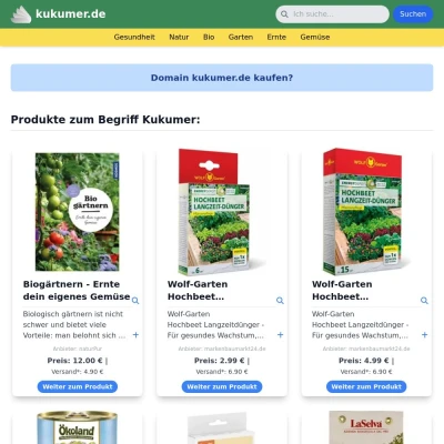 Screenshot kukumer.de