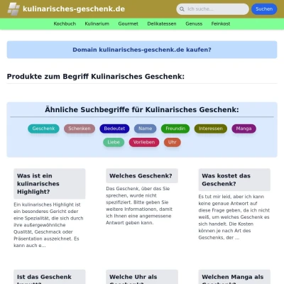 Screenshot kulinarisches-geschenk.de