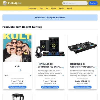 Screenshot kult-dj.de