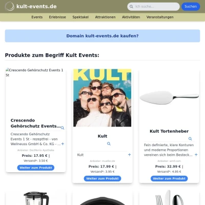 Screenshot kult-events.de