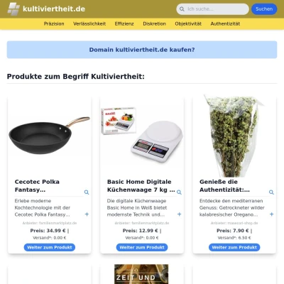 Screenshot kultiviertheit.de