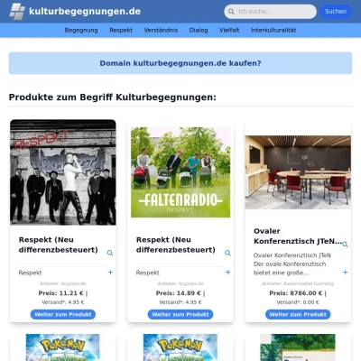 Screenshot kulturbegegnungen.de