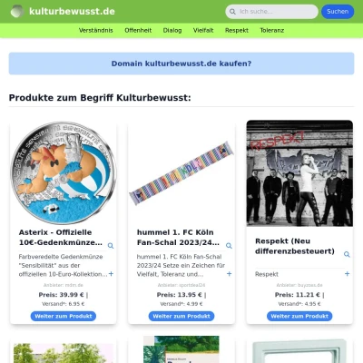 Screenshot kulturbewusst.de