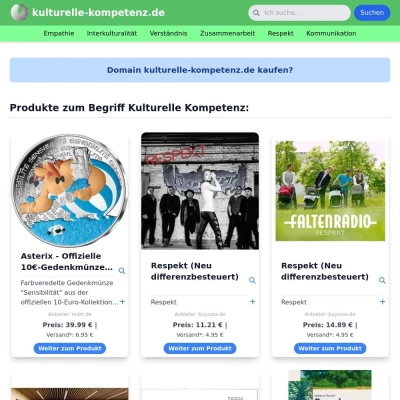 Screenshot kulturelle-kompetenz.de