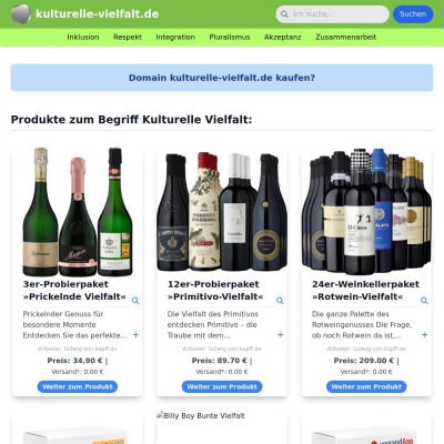 Screenshot kulturelle-vielfalt.de