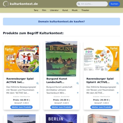 Screenshot kulturkontext.de