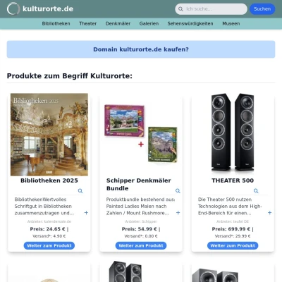 Screenshot kulturorte.de