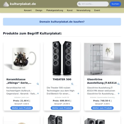 Screenshot kulturplakat.de