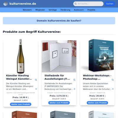 Screenshot kulturvereine.de