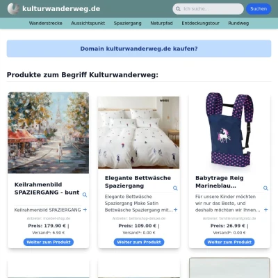 Screenshot kulturwanderweg.de