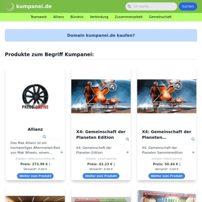 Screenshot kumpanei.de