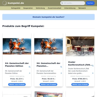 Screenshot kumpelei.de