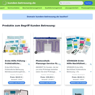 Screenshot kunden-betreuung.de