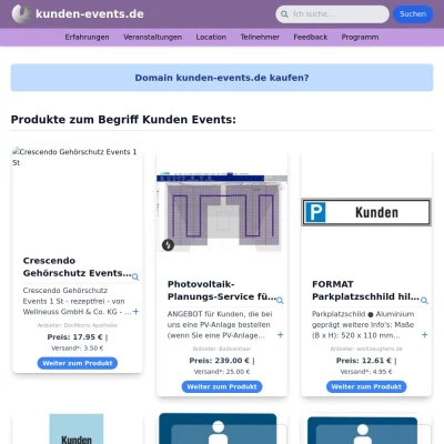 Screenshot kunden-events.de