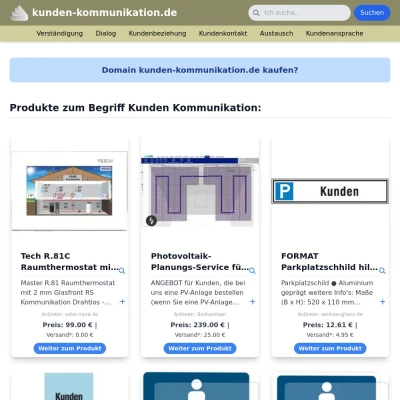 Screenshot kunden-kommunikation.de