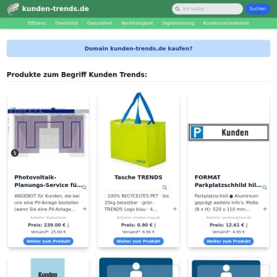 Screenshot kunden-trends.de