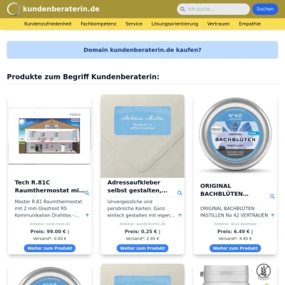 Screenshot kundenberaterin.de