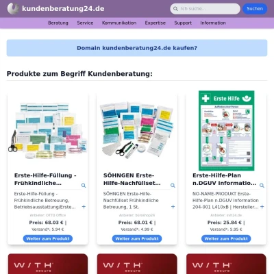 Screenshot kundenberatung24.de