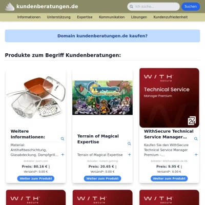 Screenshot kundenberatungen.de