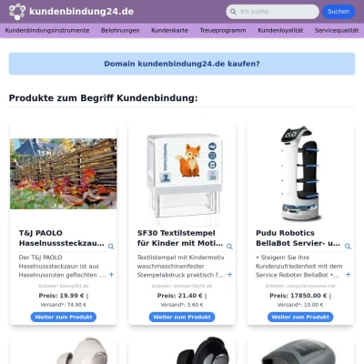 Screenshot kundenbindung24.de
