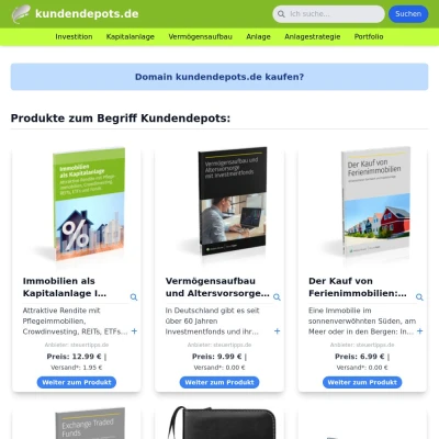 Screenshot kundendepots.de